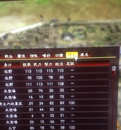 《三国志13》重臣特性一览（解析重臣特性效果）